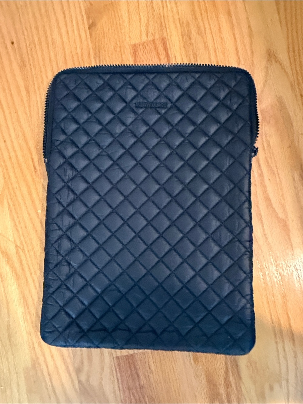 MZ Wallace Quilted Black Laptop Sleeve with Zip up to 17 in laptop/tablet - Picture 5 of 7